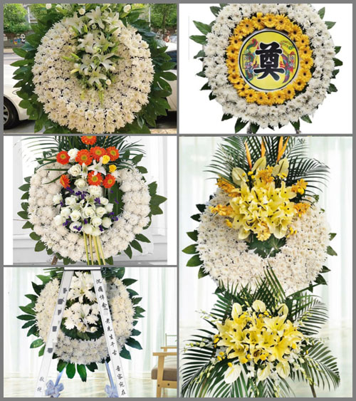 福建三明大田县建设镇和平村花圈速递